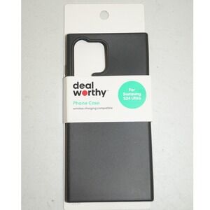Deal Worthy Samsung S24 Ultra Phone Case Black Wireless Charging Compatible